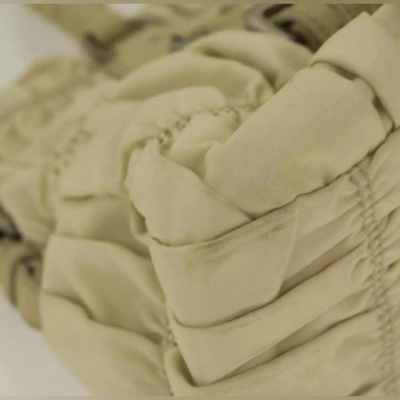 PRADA Beige Nylon 2way Handbag, Authentic. EUC - Picture 9 of 15